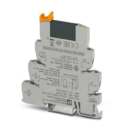 Electromechanical Relay 24VDC 120VAC (80x6.2x94)mm Plug-In PLC Relay